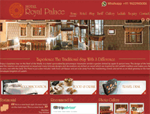 Tablet Screenshot of hotelroyalpalaceladakh.com